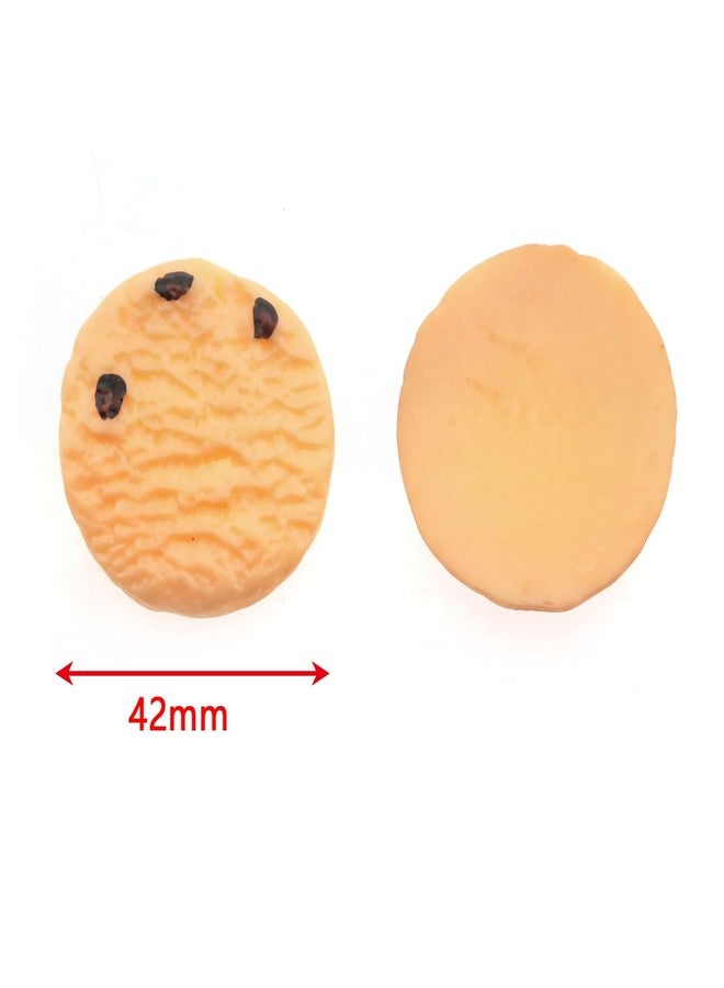 RLECS 12PCS 6 Style Artificial Biscuits Fake Cookies Simulation Realistic Dessert Crackers Food for Kitchen, Home Store, Shopping Center, Wedding, Bakery, Restaurant Decoration - Image 2